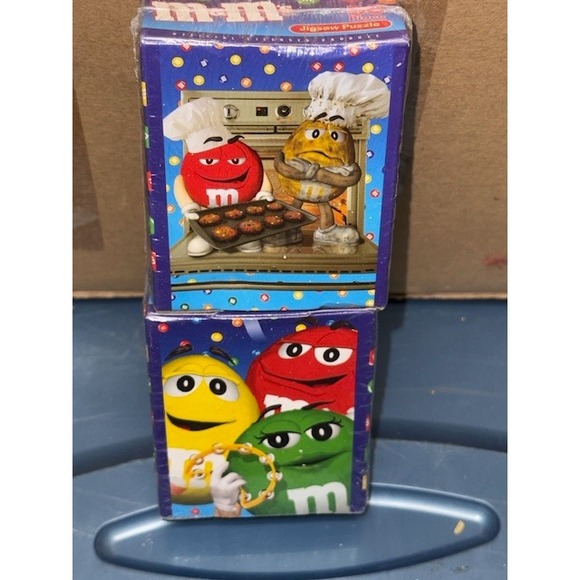 Roseart Other - M&M's 2 x 50 Piece Jigsaw Puzzle Baking Musical Fun RoseArt New